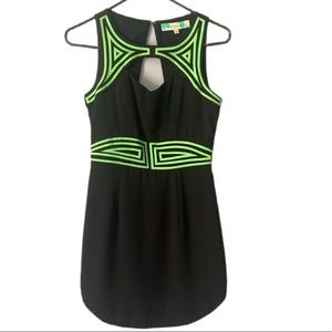 Endless Rose Dress (Black/Neon Detail) Size S